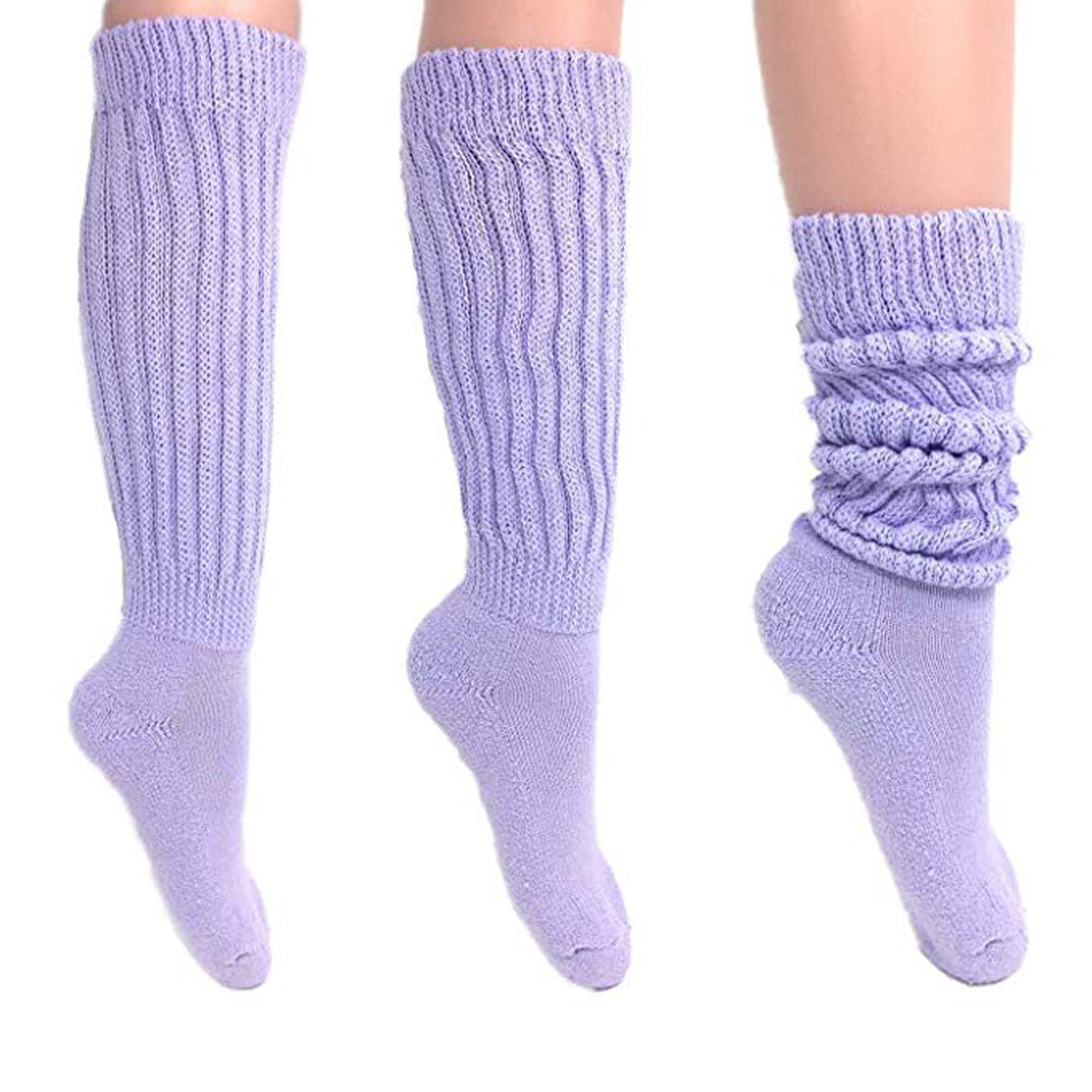 Women's Extra Long Heavy Slouch Cotton Socks Size 9 to 11 Etsy