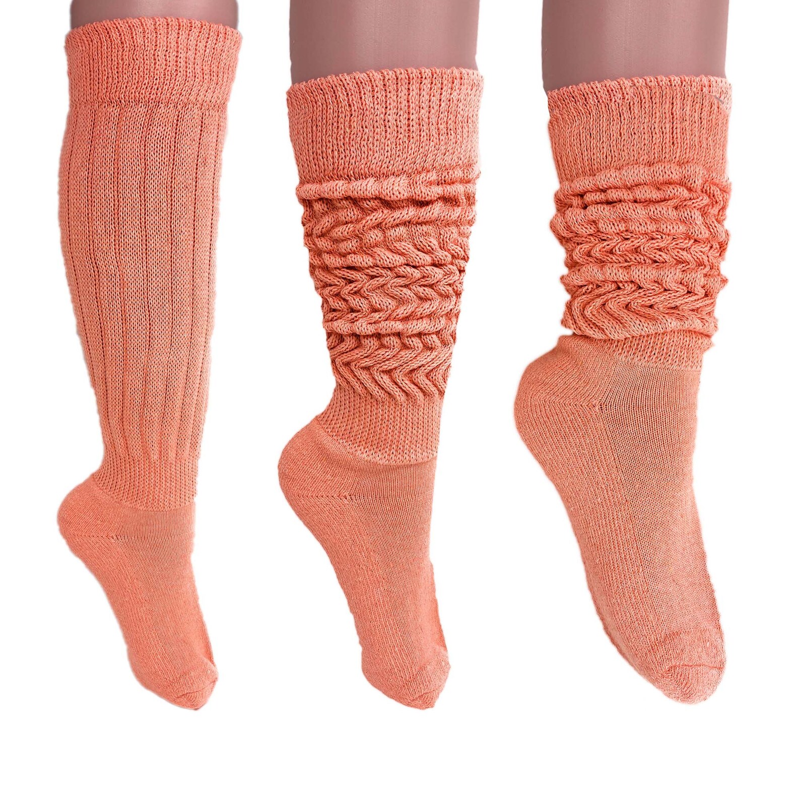 Slouch Socks for Women 3 PAIRS Extra Long Heavy Cotton Socks Etsy