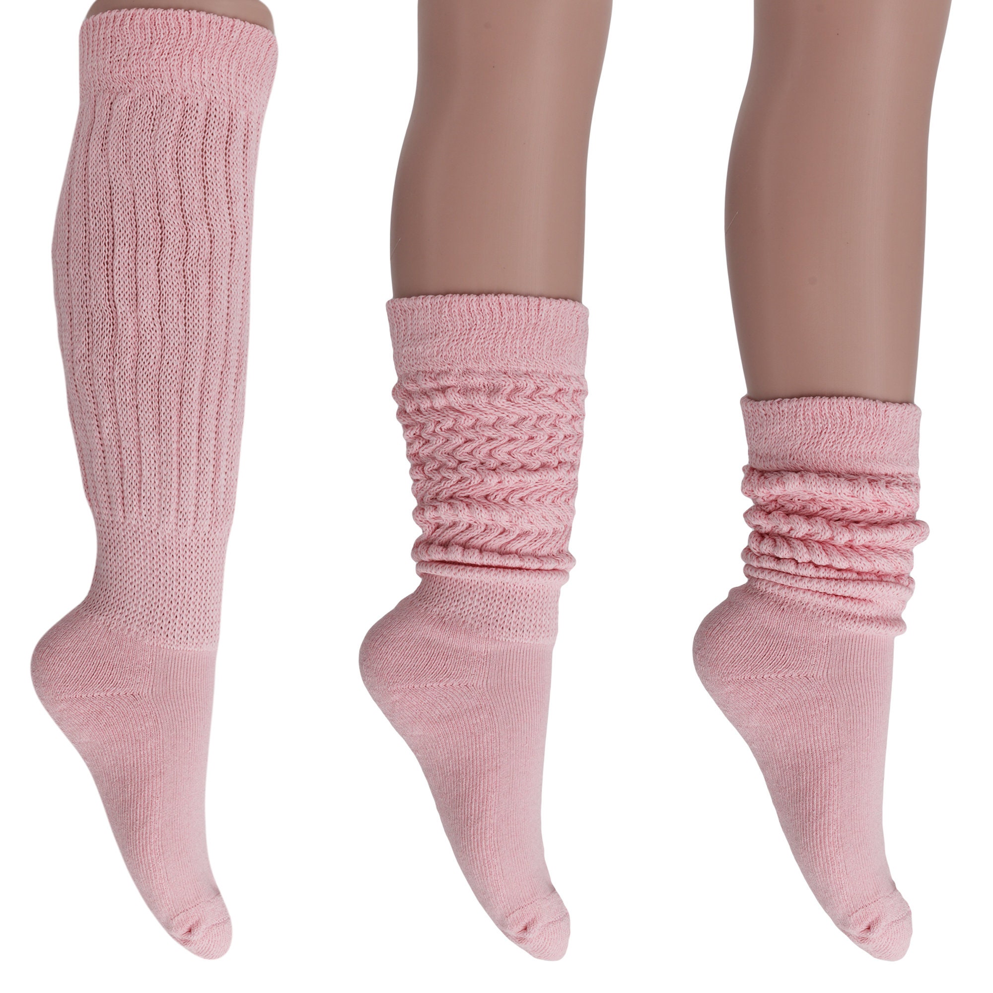 Women's Extra Long Heavy Slouch Cotton Socks Size 9 to 11 Etsy