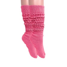 80s Women Neon Extra Long Heavy Slouch Socks Set Holographic Fanny