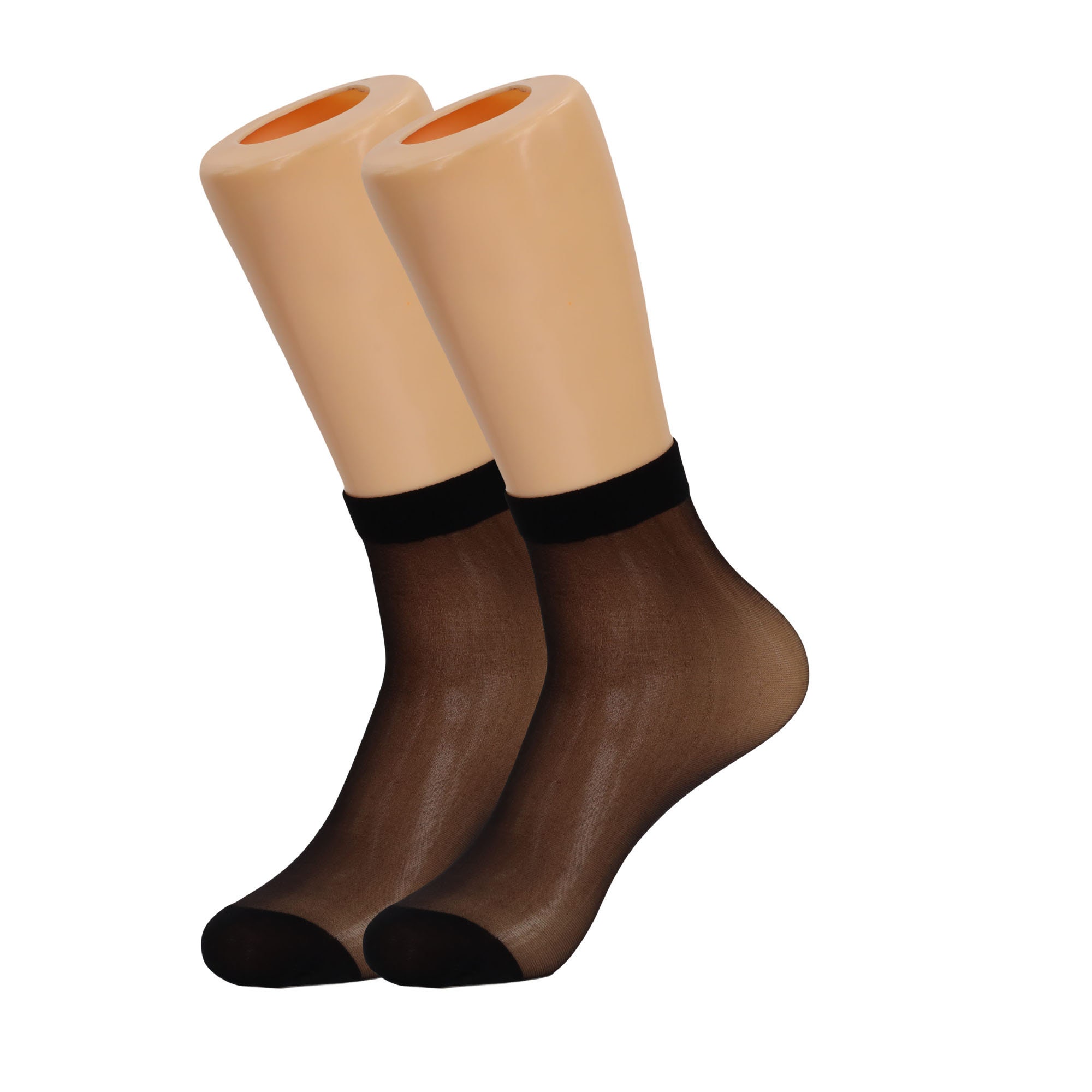 Calcetines transparentes para mujer, 10 pares de calcetines cortos delgados  hasta el tobillo