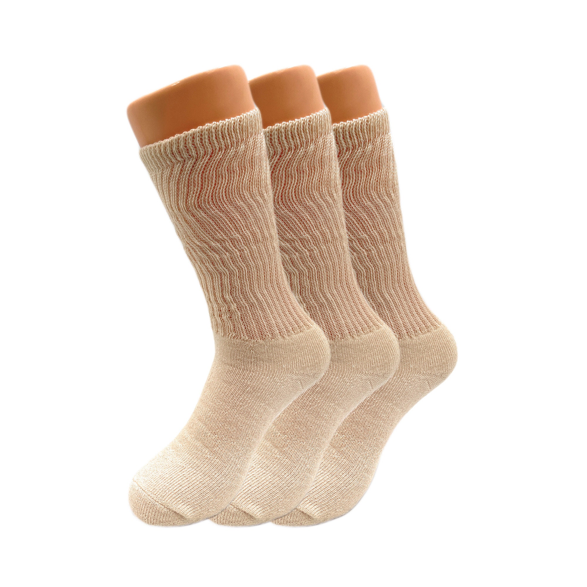 Mis aantal Regenjas Mid Calf Crew Socks for Women Cotton Cushioned Socks 3 Pairs - Etsy