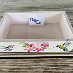 Custom Designed Wood Napkin Holder With Embellishments * Guest Towel Caddy Box zdjęcie 8