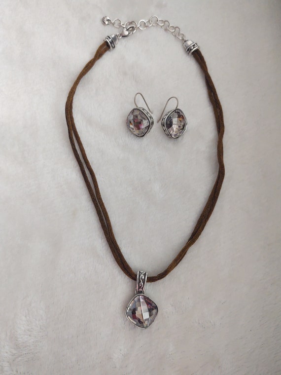 Smoky Quartz Jewelry - Vintage Smoky Quartz Neckl… - image 3