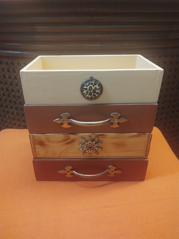 Custom Designed Wood Napkin Holder With Embellishments * Guest Towel Caddy Box