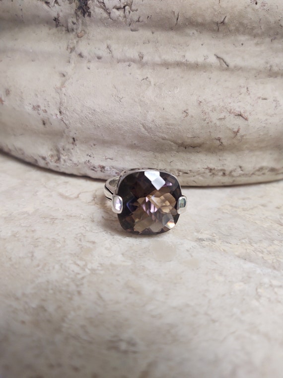 Smoky Quartz Jewelry * Smoky Quartz Ring In Sterli