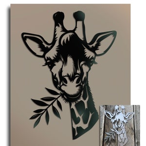 Giraffe metal wall art - Original designs - garden or internal art - garden ornament - metal art - Made in the UK. business