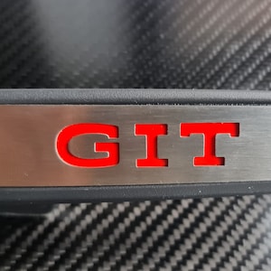 Golf seat lever insert Fits MK8 Trim for Golf Car Personalised