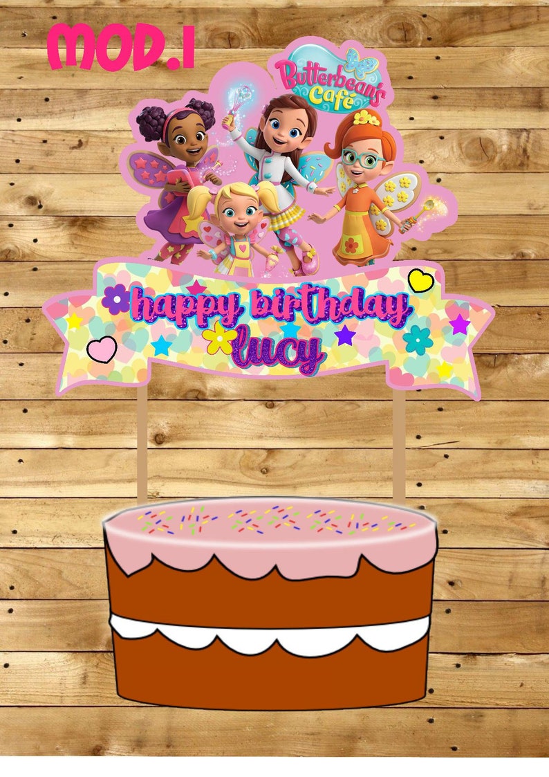 Butterbean's Cafe Cake Topper Digital and Printed Etsy