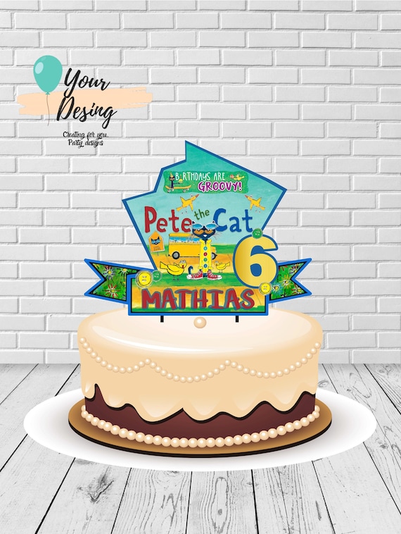 Pete The Cat Cake Topper Pete The Cat Cake Topper