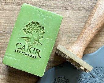 Brass Soap Stamp, Natural Handmade Soap Stamp, Brass Soap Mold, Custom Made Soap Stamper, Soap Supplies, Logo Soap Stamp, Mould For Soap