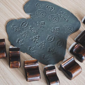 Custom Logo Clay Stamp for Handmade Ceramics Pottery