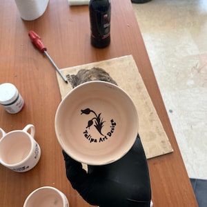 Custom Logo Sponge Stamp, Personalize Logo Sponge Stamp, Terracotta Ceramics Stamp, Sponge Stamp for Underglaze Paint, Custom Foam Stamp