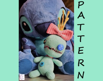 Scrump Crochet Pattern Amigurumi Doll Lilo & Stitch