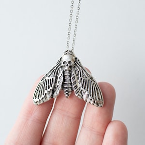 Death's Head Hawk Moth Skull Necklace