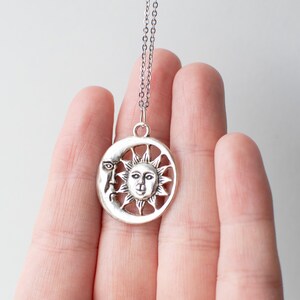 Sun & Moon Pendant Necklace