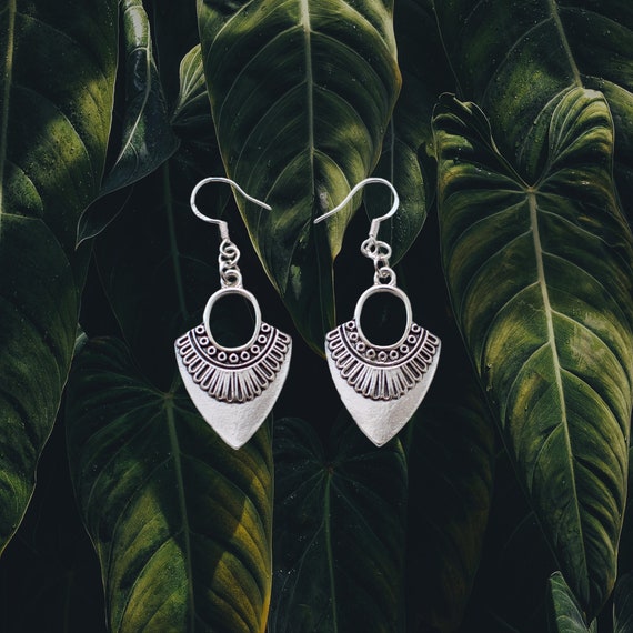 Tribal Earrings: Boho, Dangle, Gypsy, Hippie, Choice of Hooks or Hoops