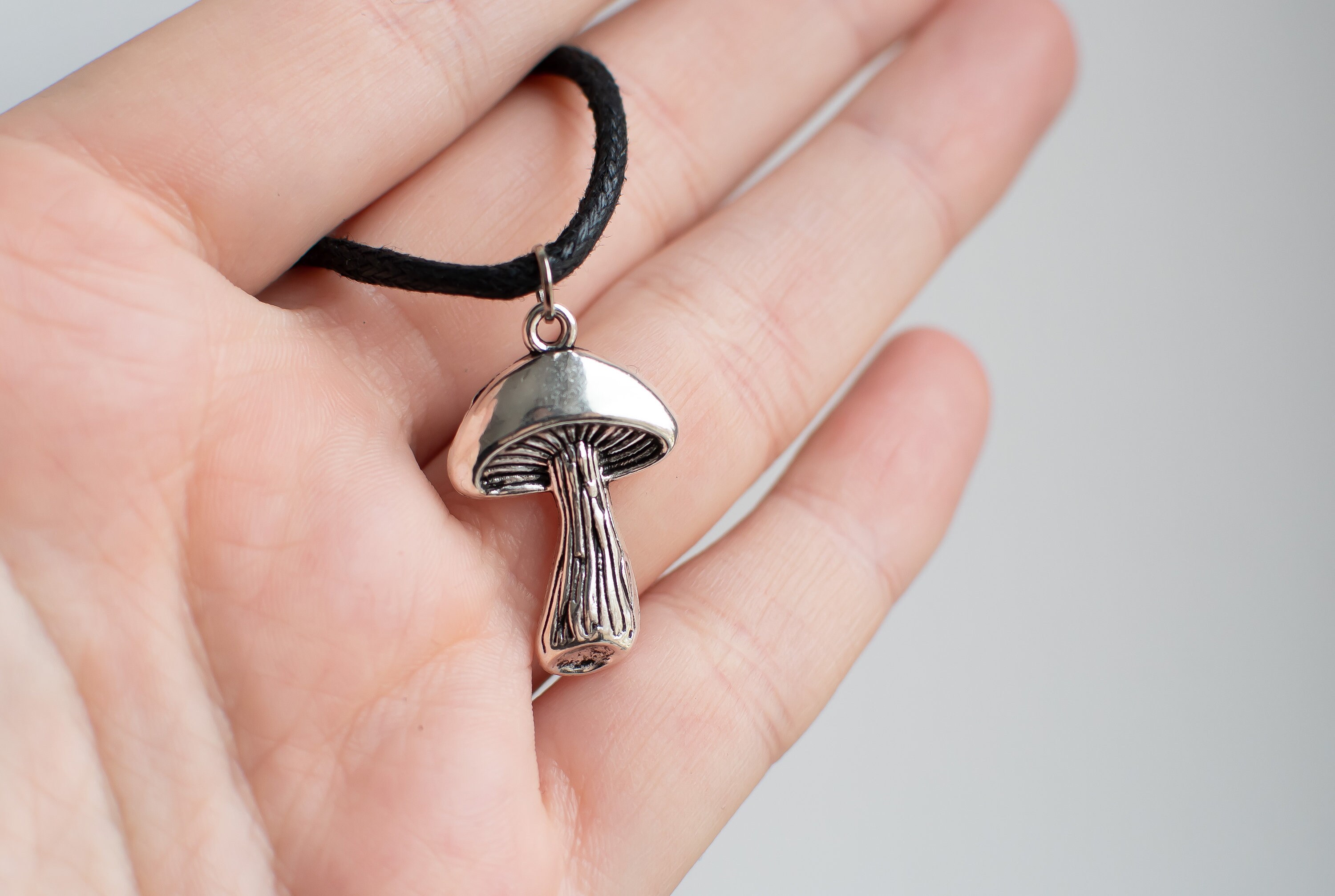 Large Ceramic Mushroom Necklace FINAL SALE main image 1