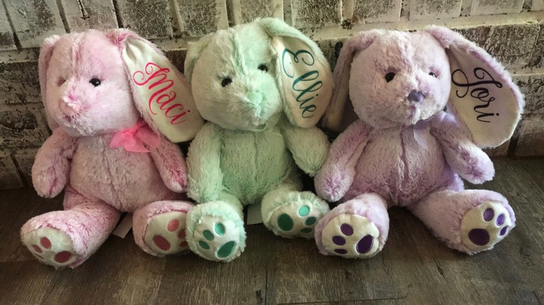 personalized easter bunny stuffed animals