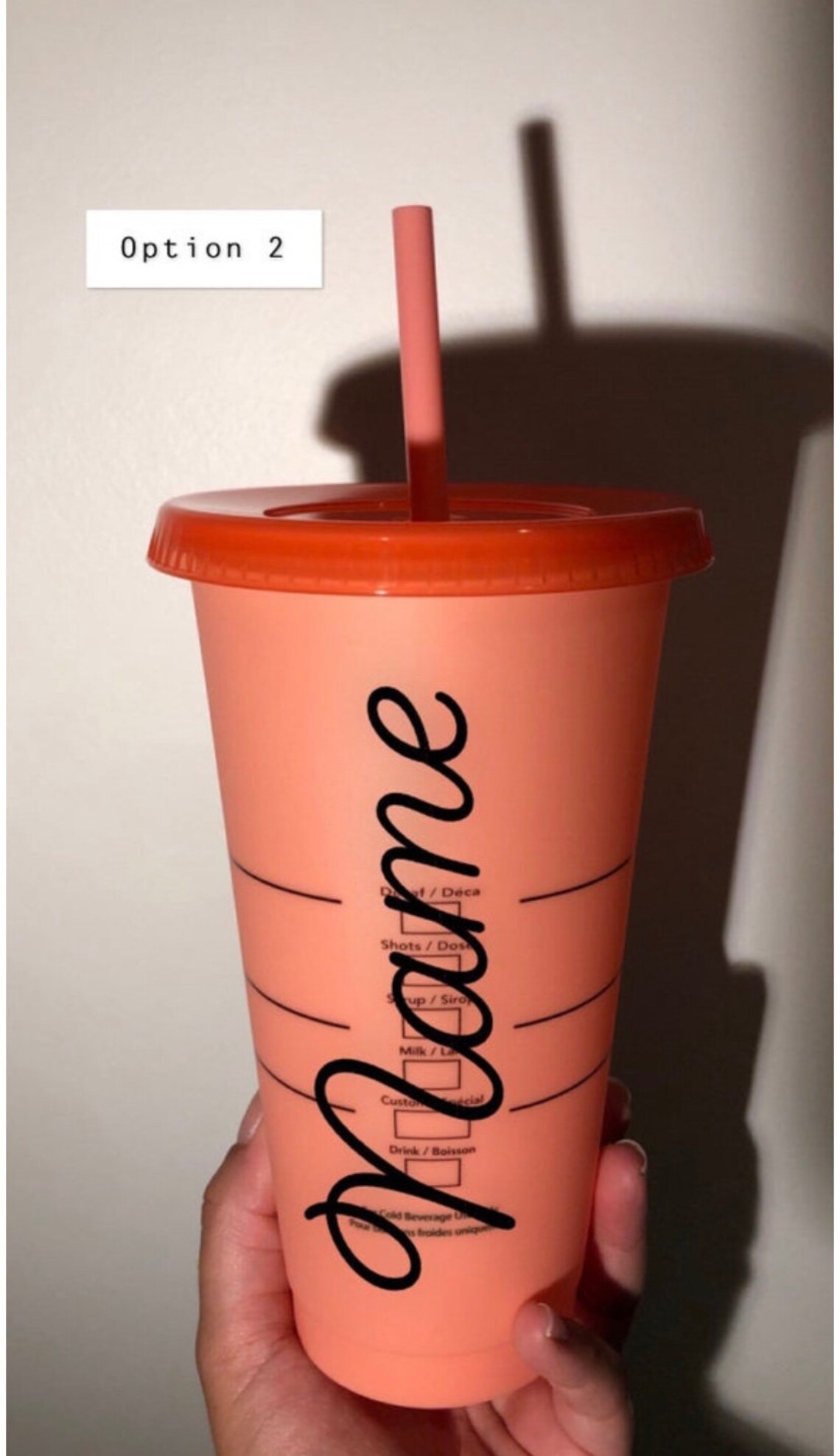 Glitter circle starbucks cup Etsy