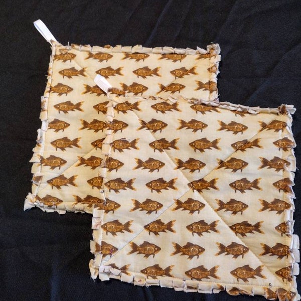 Fish Pot Holders Etsy