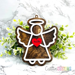 Personalized Angel Christmas Ornament | Personalized Gift | Angel Wings Ornament | Custom Memorial Angel Christmas