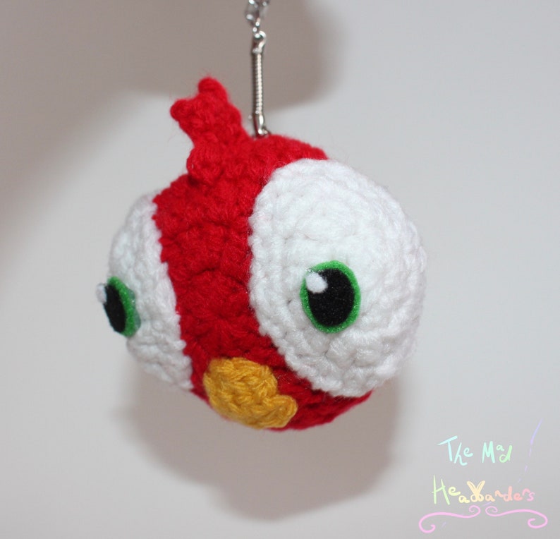 Crazy Chicken Keychain