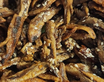 Honey Sesame Sardines - Protein Treat Essentials for Land Hermit Crabs