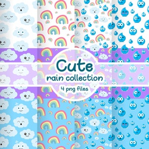 Cute seamless pattern, Rainbow clipart, Pattern clipart, Rainbow clipart, Textile print