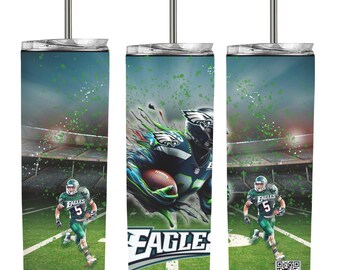 Bicchiere termico Eagles da 473 ml (16 oz), in acciaio inossidabile, ideale per lo sport.