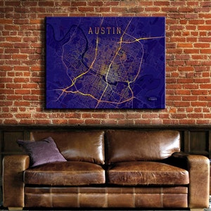 Austin Wrapped Canvas | Capital of Texas | Texas | Wall Art