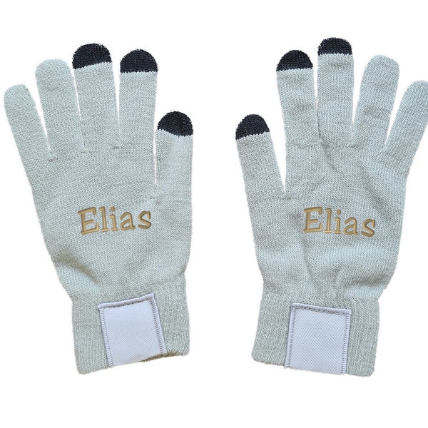 Bestickte Handschuhe unisex