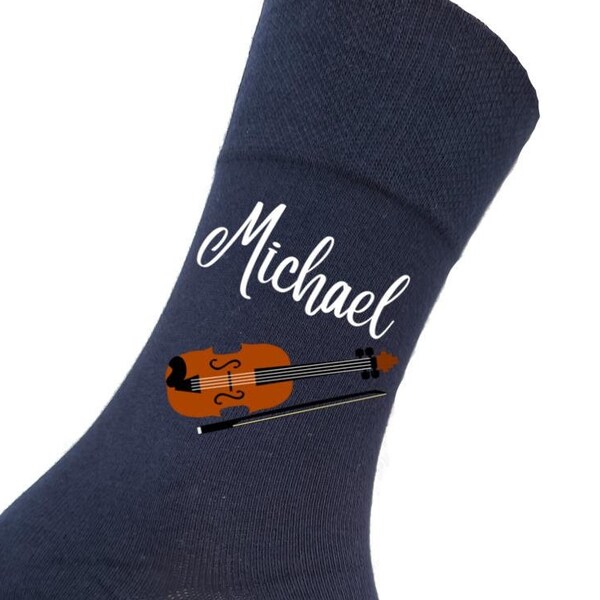 Herren Socken mit Musikdesign