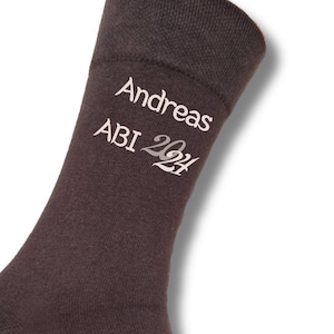 ABI Herren Socken personalisiert bedruckt