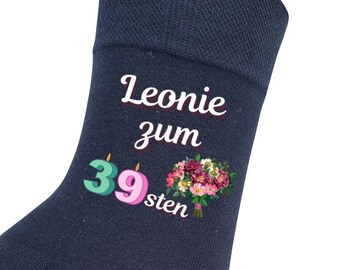 Printed birthday socks for women