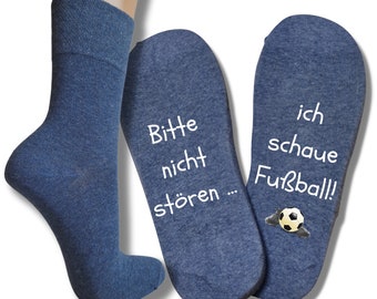 Spruchsocken Bitte nicht stören... ich schaue Fußball!