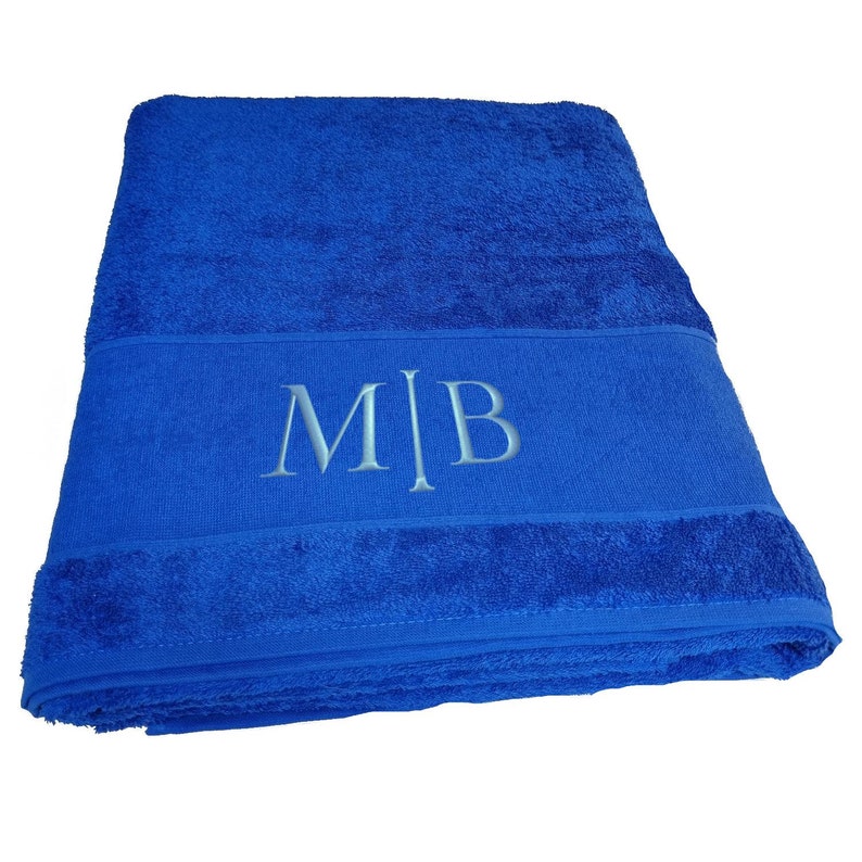 Towels embroidered with monogram image 1