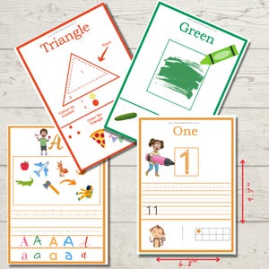 Toddler flash cards learning resources/Toddler activities printable busy book