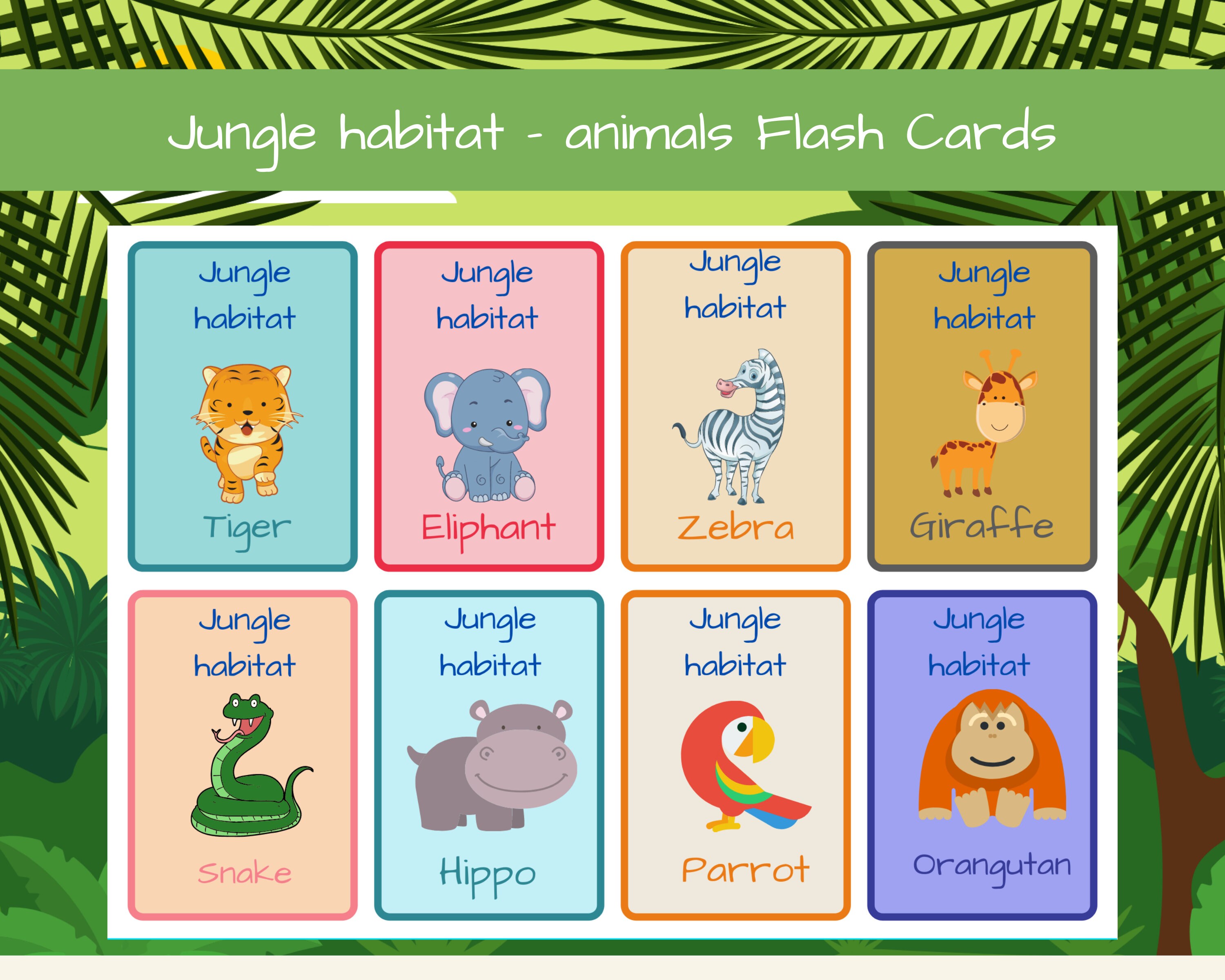 Printable Flash Cards for toddler activities/ Preschool binder | Etsy