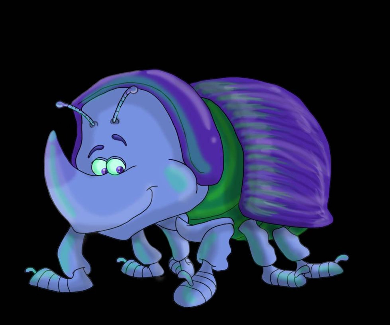 1998 DIM Rhinoceros Beetle Wind Up Toy de A Bugs Life promo en Etsy