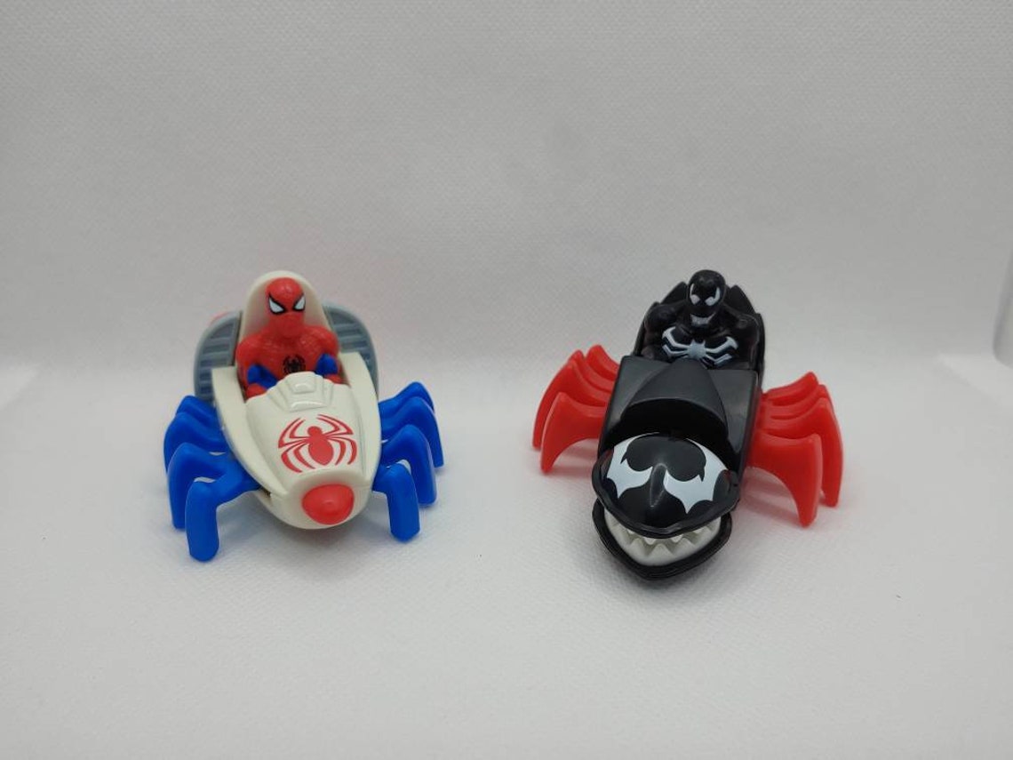 1995 Venom and Spiderman toys from McDonald�s promotion of