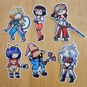 Zidane-granaat Eiko Vivi Beatrix Kuja | Final Fantasy 9 toevoeging | Vinylstickers WATERDICHT