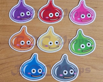 Dragon Quest Mini Slimes Vinyl Stickers Decals Indoor Use WATERPROOF