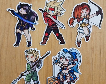 Dart Shana Rose Lavitz Meru | Legend of Dragoon lod | Vinyl Stickers WATERPROOF