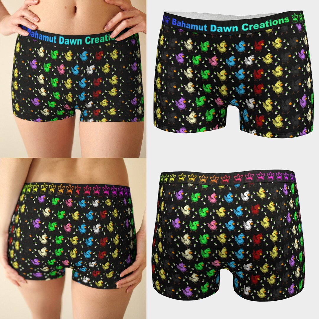 Chocobo Final Fantasy Boycut Panties Women Sizing Etsy