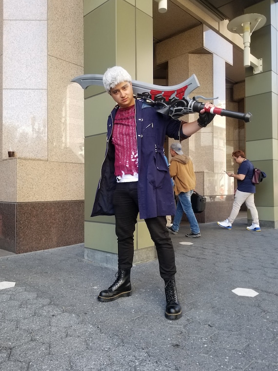 Devil May Cry 5 Nero Costume DMC V Cosplay Half Sleeve Edition