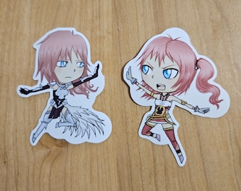 Serah Lightning Final Fantasy 13 ff13 Vinyl Stickers WATERPROOF