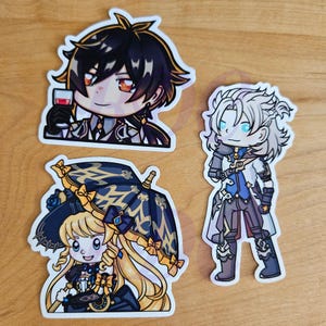 Geo Genshin Stickers Zhongli Genshin Albedo Genshin Navia Genshin Stickers WATERPROOF