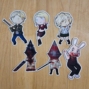 Pyramid Head James Heather Maria | Silent Hill sh sh2 sh3 | Vinyl Stickers WATERPROOF