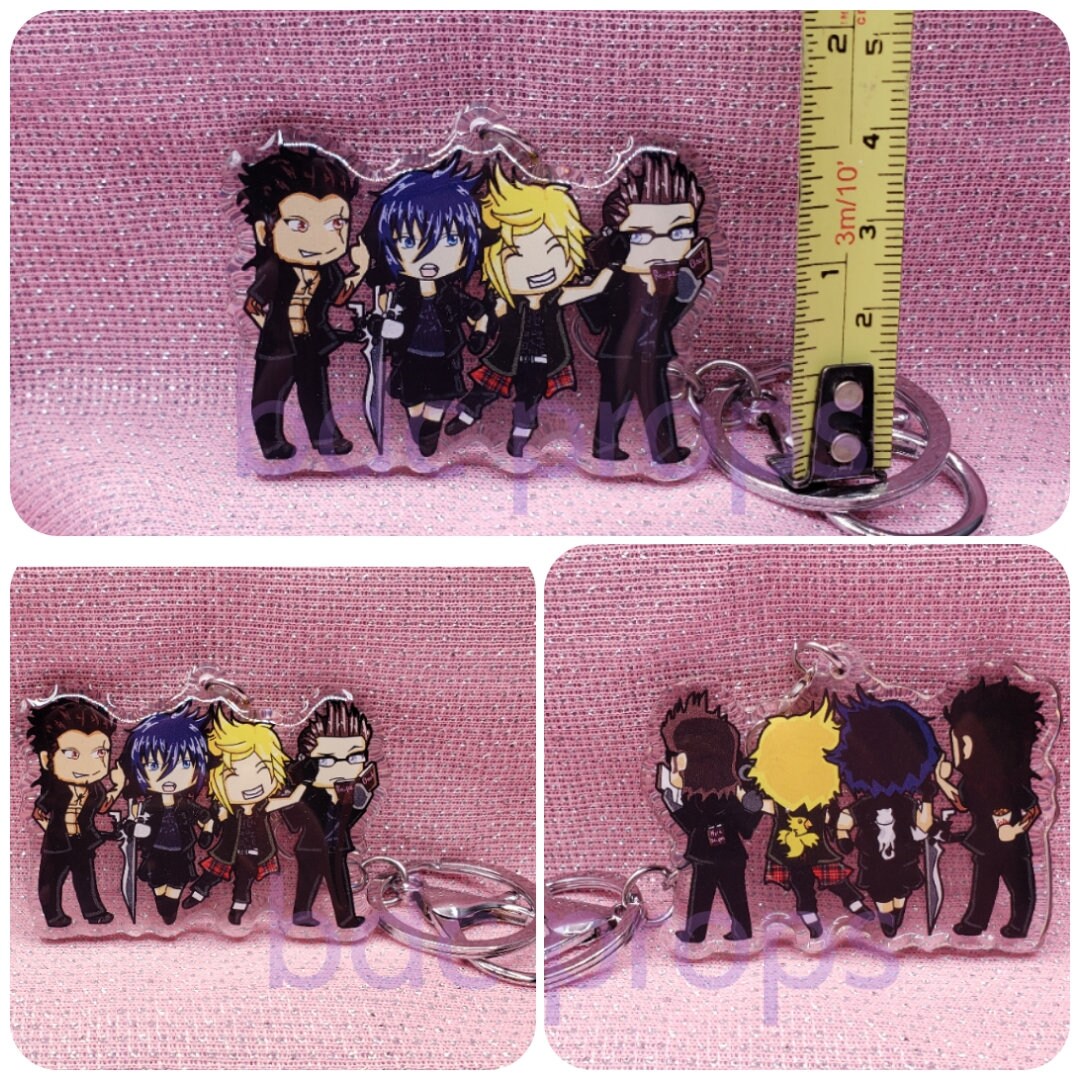 Final Fantasy 15 Keychain: Noctis, Gladiolus, Prompto, Ignis - Etsy